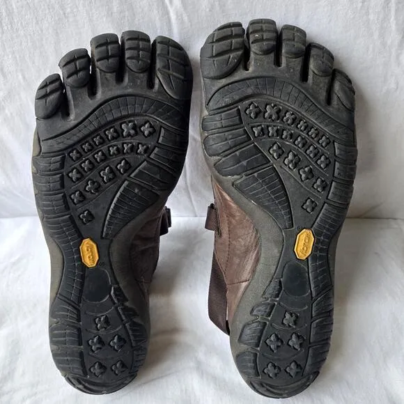 Vibram FiveFingers KSO Trek Men's Kangaroo Leather Shoes Brown Size 42/US 9-9.5
