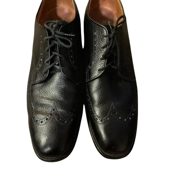 Vintage Alden Dress Shoes Mens 12.5 AA/B Narrow Used Black 460 Blucher Foot Bala