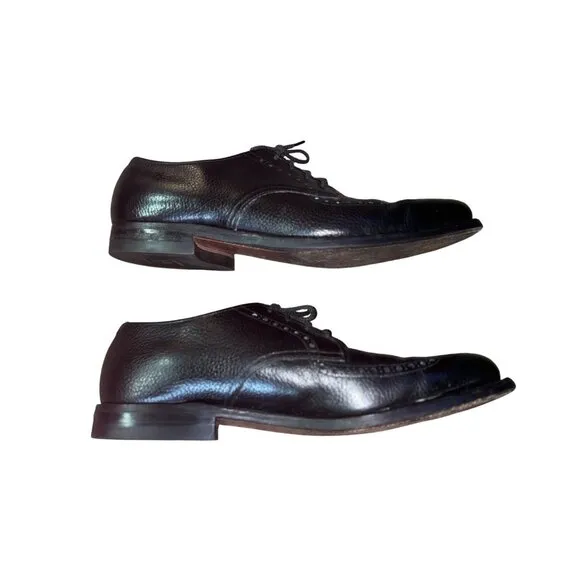 Vintage Alden Dress Shoes Mens 12.5 AA/B Narrow Used Black 460 Blucher Foot Bala