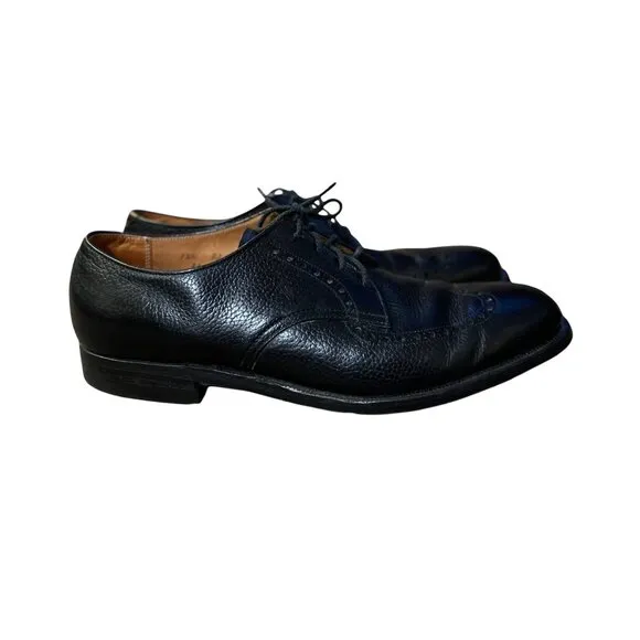 Vintage Alden Dress Shoes Mens 12.5 AA/B Narrow Used Black 460 Blucher Foot Bala