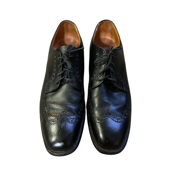 Vintage Alden Dress Shoes Mens 12.5 AA/B Narrow Used Black 460 Blucher Foot Bala
