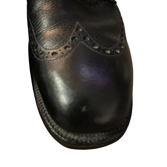 Vintage Alden Dress Shoes Mens 12.5 AA/B Narrow Used Black 460 Blucher Foot Bala
