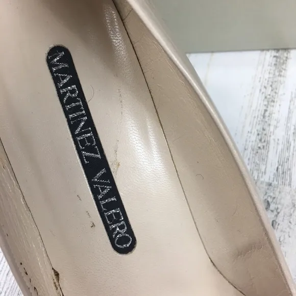 Vintage Martinez Valero Snakeskin Cap Toe Heels