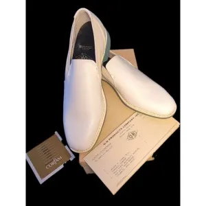 Vintage Mens O-R Surgical Loafers Shoes Conductive‎ 10 A WHITE Steri-lectron