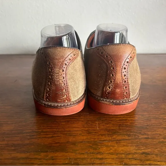 Vintage Walk Over Saddle Oxford Nubuck Suede and Leather Mens 13