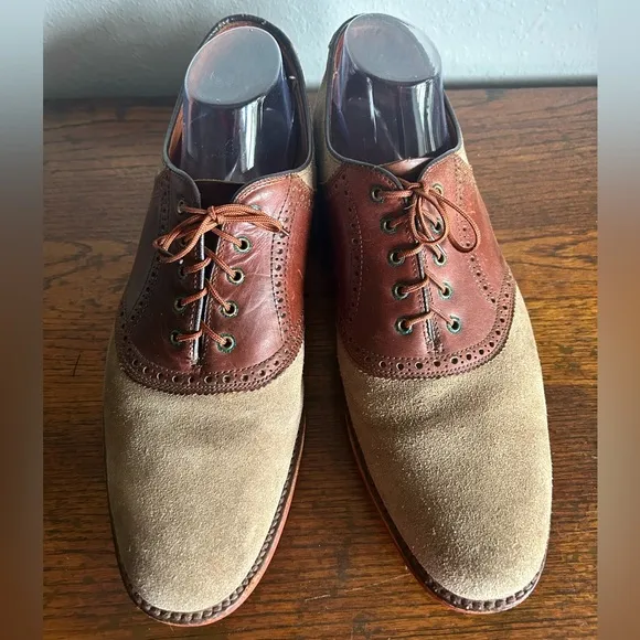 Vintage Walk Over Saddle Oxford Nubuck Suede and Leather Mens 13