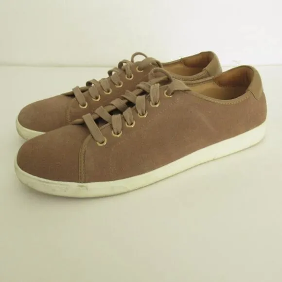 Vionic Brinley Sneakers Brown Tan Suede Lace Up 7