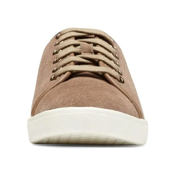 Vionic Brinley Sneakers Brown Tan Suede Lace Up 7