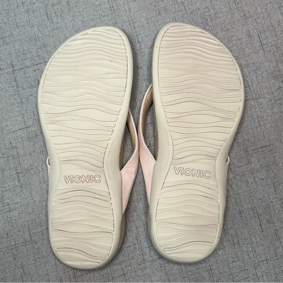 Vionic Dillion Sandals Flip Flops in Peony Pink Size 11 New