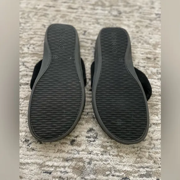 Vionic Indulge Gracie Flip Flop Slippers Black Womens 9 Comfort Arch Sandals