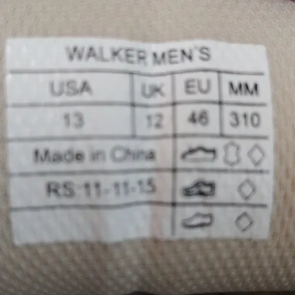 Vionic Men's Orthaheel Technology Arch Support Taupe Walker Sneakers US 13