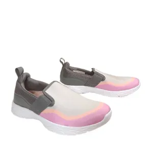 Vionic Nalia Sneakers Womens 6 Gray Pink Slip On Casual Comfort Sneakers
