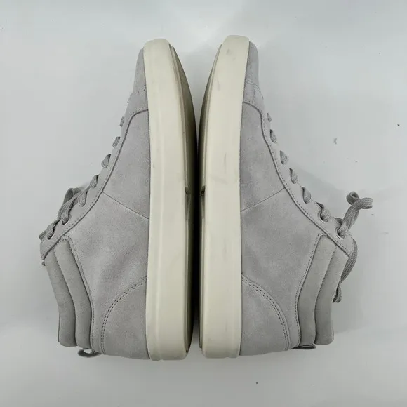 Vionic Women 8.5 Rosemont Suede Side-Zip Casual Sneakers Vapor Grey Arch Support