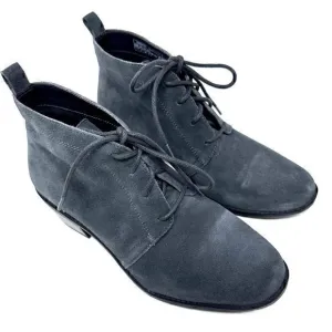 Vionic Womens Dark Grey Casual Suede Lace Up Booties Size 7