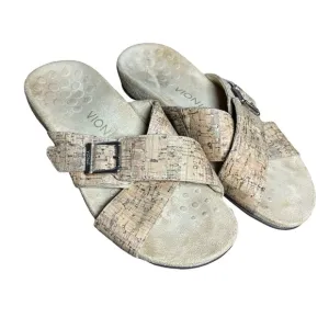 Vionic Women’s Size 7 Cork Cross Strap Sandals - Excellent Condition