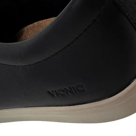 VIONIC Women’s 8 Comfort Shoes Paisley Black Leather