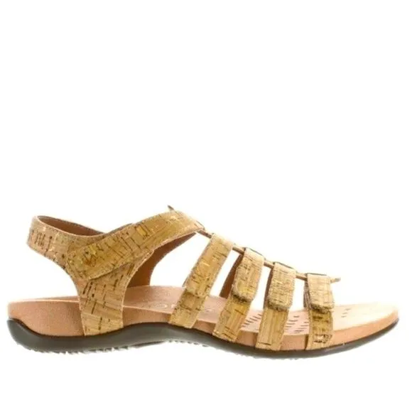 Vionic Strappy Comfort Leather Cork Sandals