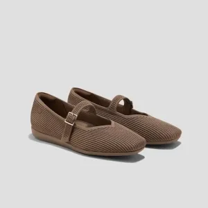 Vivavia Lightweight Square Toe Margot Walker Mary-Jane Sandals 41.5 US 10 Espres