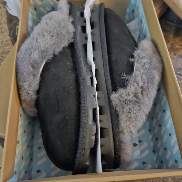 WaySoft Genuine Australian Sheepskin Slippers, 100% Shearling Hard Bottom SZ 7