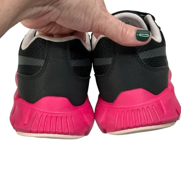 Women  Reebok Ortholite Black &amp; Fuchsia Comfort Running Walking Sneakers Size 11