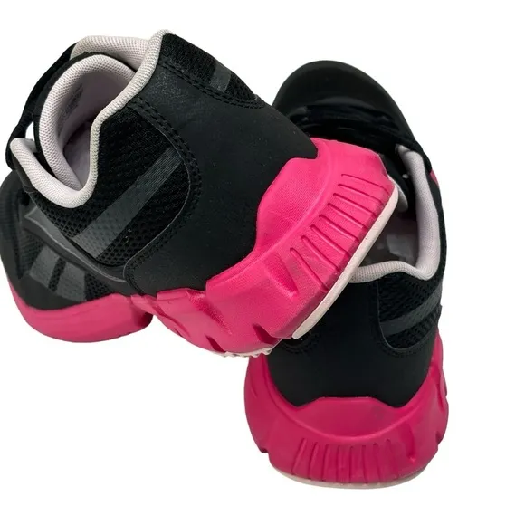Women  Reebok Ortholite Black &amp; Fuchsia Comfort Running Walking Sneakers Size 11