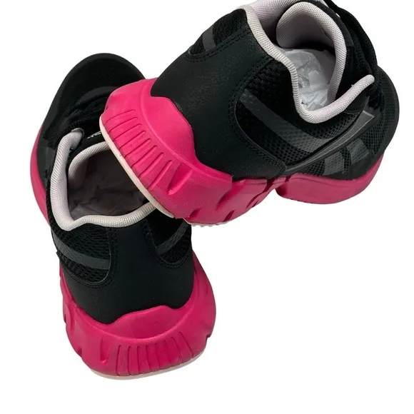 Women  Reebok Ortholite Black &amp; Fuchsia Comfort Running Walking Sneakers Size 11