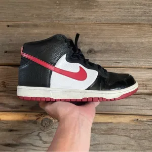 Women Size 11 / Size 9.5 Men Nike Dunk High Patent Toe Bred Shoes Sneakers