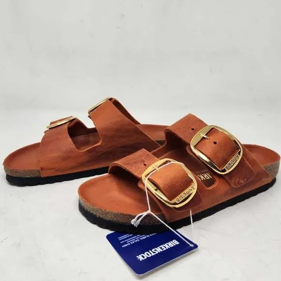 Women's 36 (US 5) Narrow fit Birkenstock Arizona Big Buckle sandals Burnt Orange