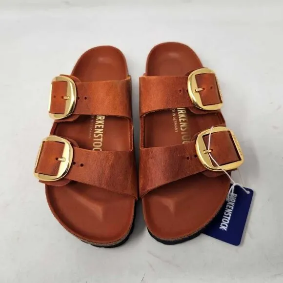 Women's 36 (US 5) Narrow fit Birkenstock Arizona Big Buckle sandals Burnt Orange