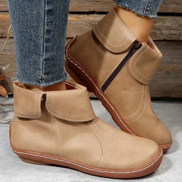 Women's Classic Non-Slip Leather Ankle Boots