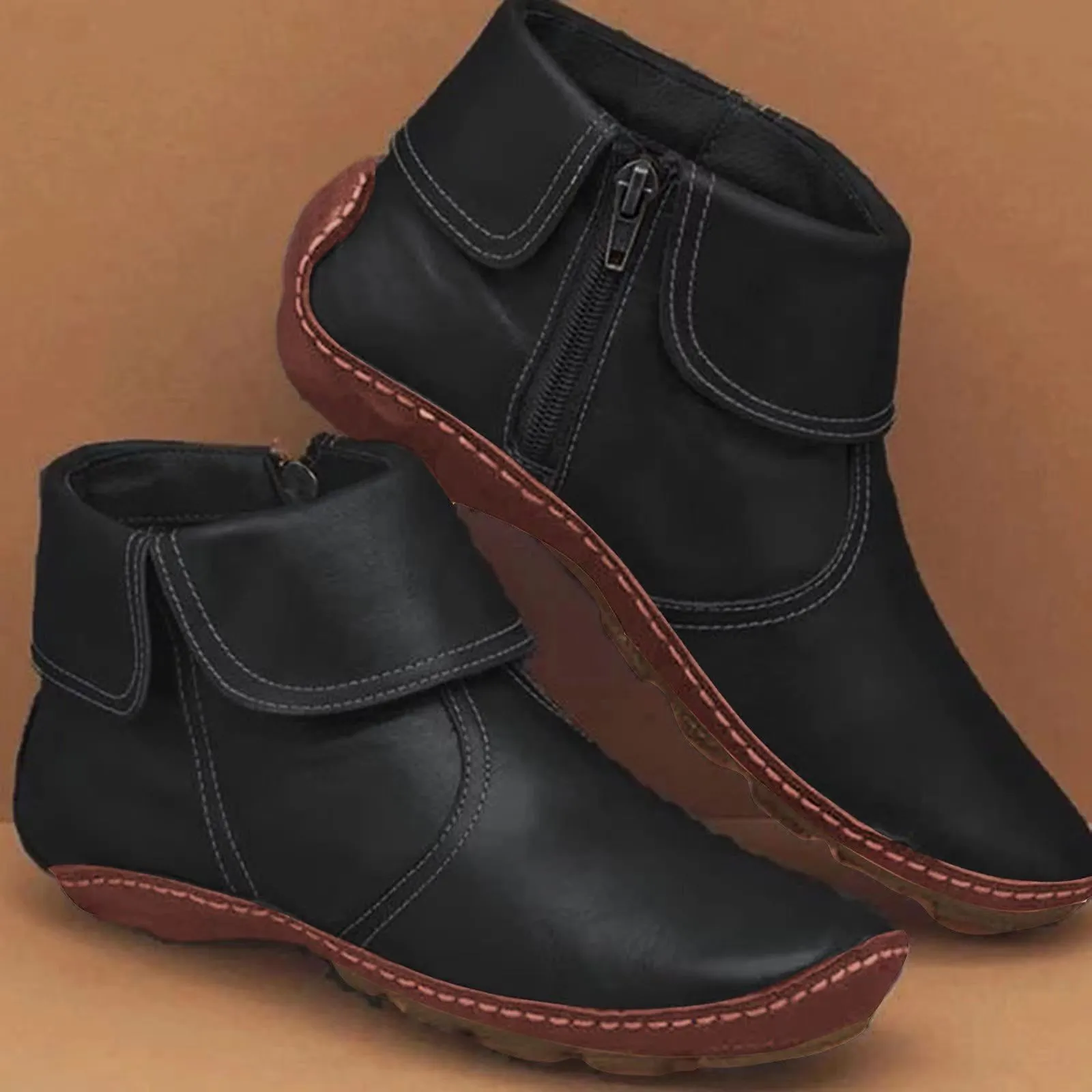 Women's Classic Non-Slip Leather Ankle Boots