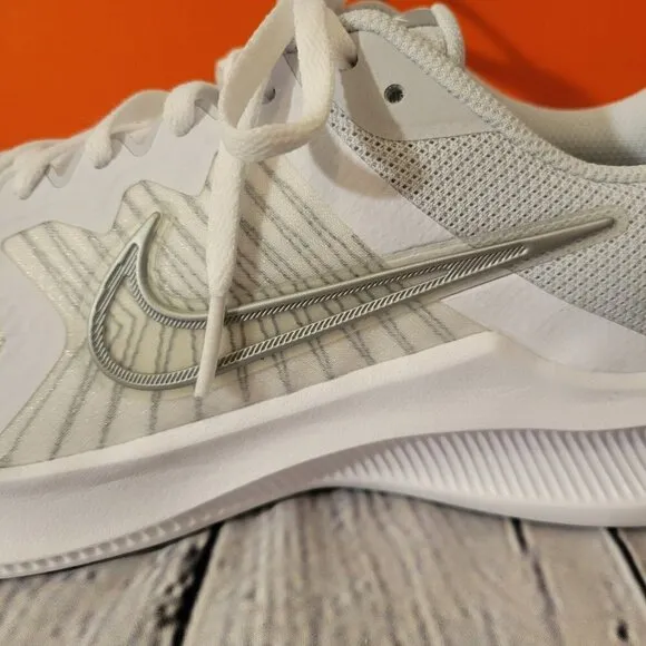 Womens Nike Downshifter White Sneakers