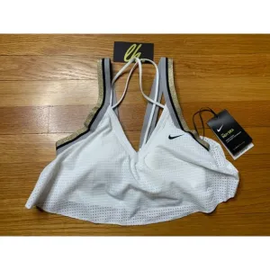 Women’s Small Nike White Silver Indy Light Support Sports Bra BV4897-100