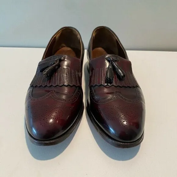 Wright Whippet II Kiltie Loafer Dress Shoes Leather 12