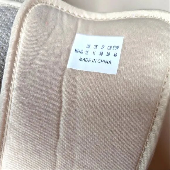 YOUYUN Beige Diabetic Shoes for Wide or Swollen Feet Men's 12, Women's 13