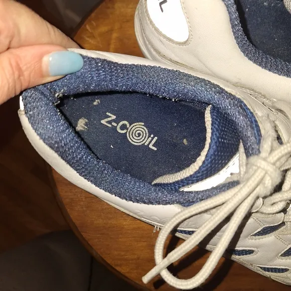 Z Coil Freedom White Blue Plantar Fascitis Pain Relief Orthopedic Spring Shoes