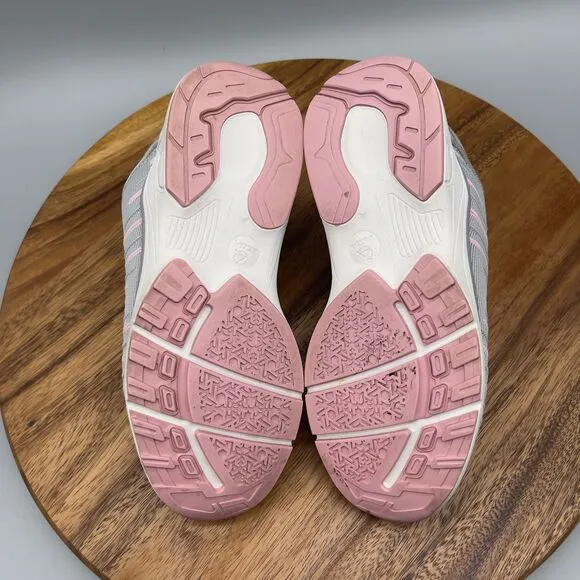 Zeba Sneakers Hands Free Slip On Comfort Shoes Pink Gray Womens Size 8.5