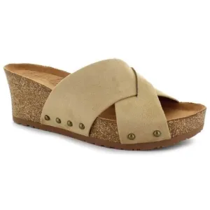 ZODIAC BNWTWomen's beige &quot;Mila&quot; slide sandals sz 7 wedge